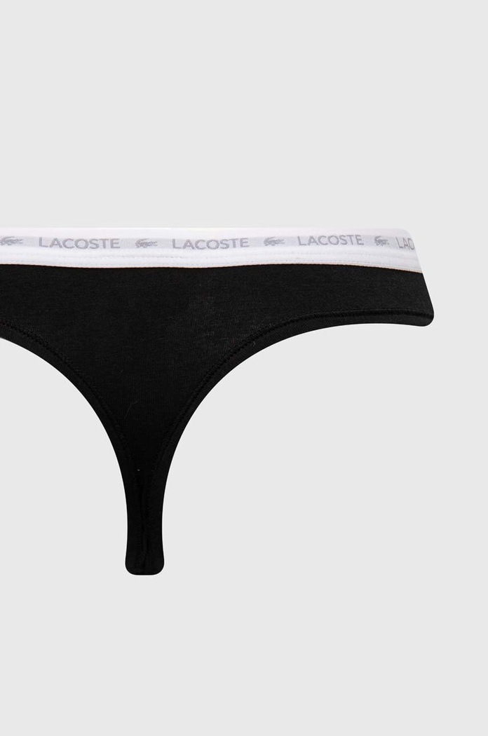 Lacoste στρινγκ γυναικεία βαμβακερά με ελαστάν 3-pack 8F1341 πολύχρωμο