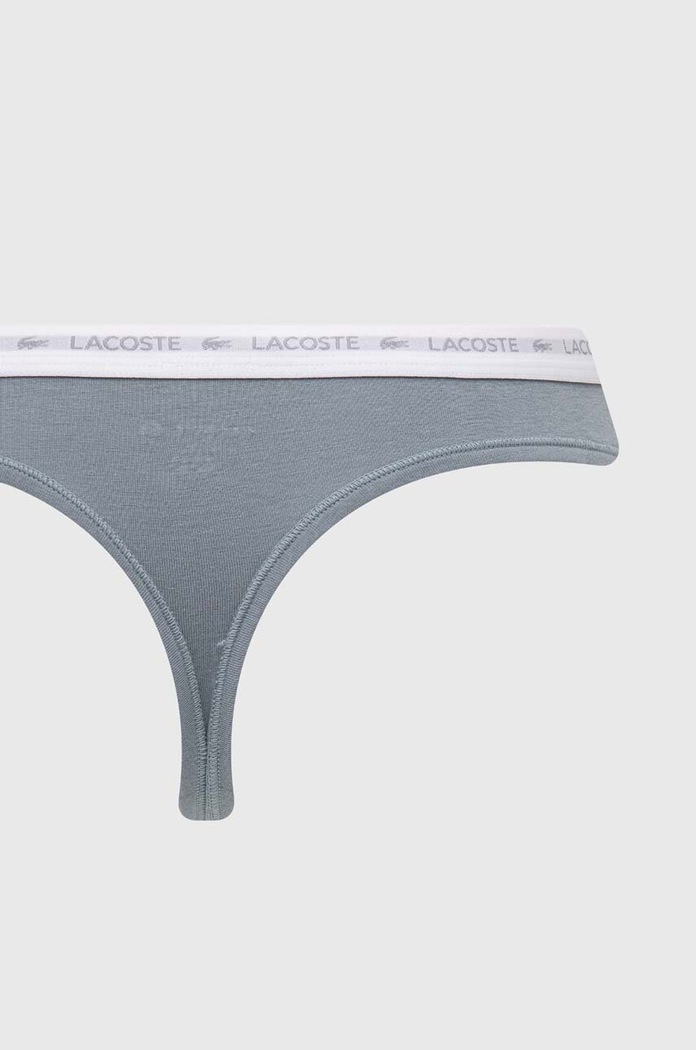 Lacoste στρινγκ γυναικεία βαμβακερά με ελαστάν 3-pack 8F1341