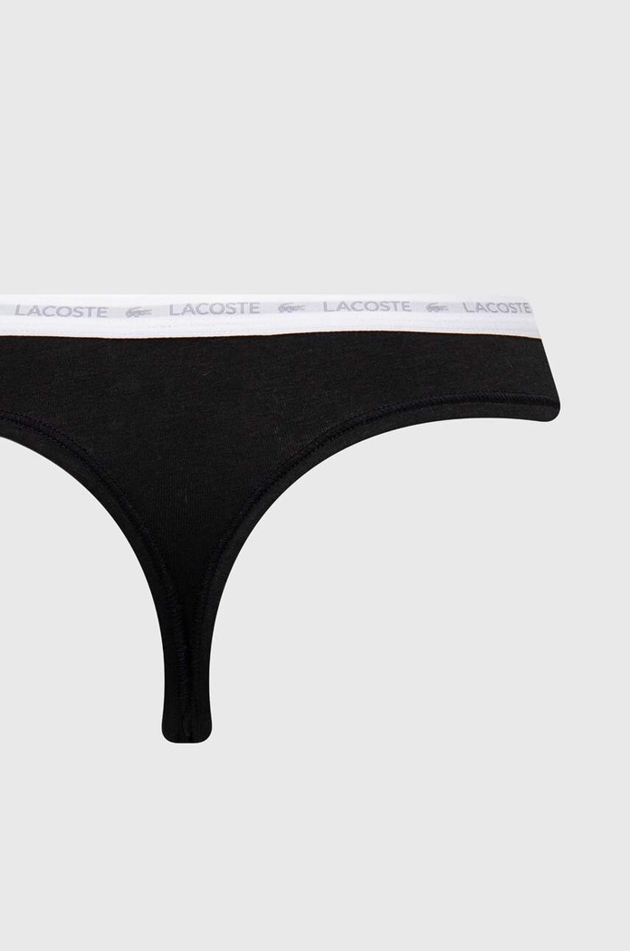 Lacoste στρινγκ γυναικεία βαμβακερά με ελαστάν 3-pack 8F1341 πολύχρωμο