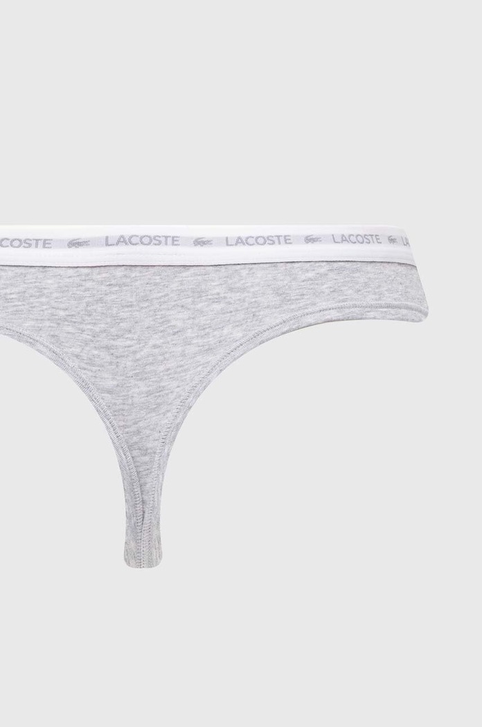Lacoste στρινγκ γυναικεία βαμβακερά με ελαστάν 3-pack 8F1341