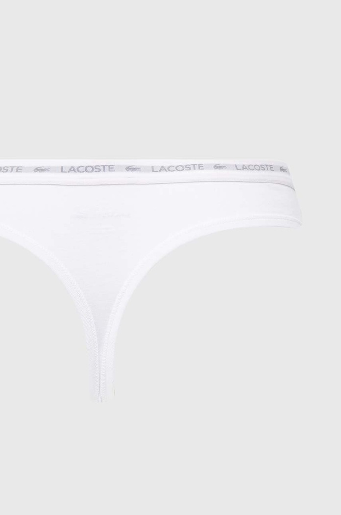 Lacoste στρινγκ γυναικεία βαμβακερά με ελαστάν 3-pack 8F1341