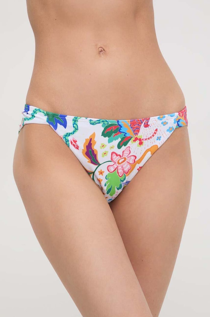 Plavkové kalhotky Desigual JUNGLE BOTTOM spodní bílá 24SWMK11
