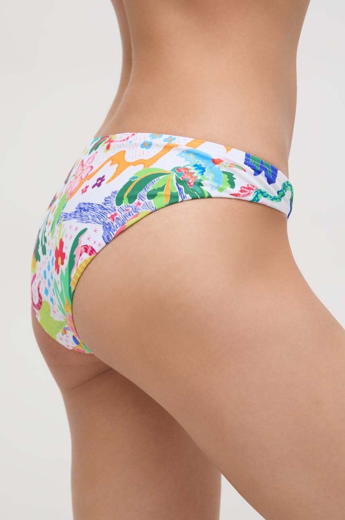 Plavkové kalhotky Desigual JUNGLE BOTTOM 24SWMK11 bílá SS24