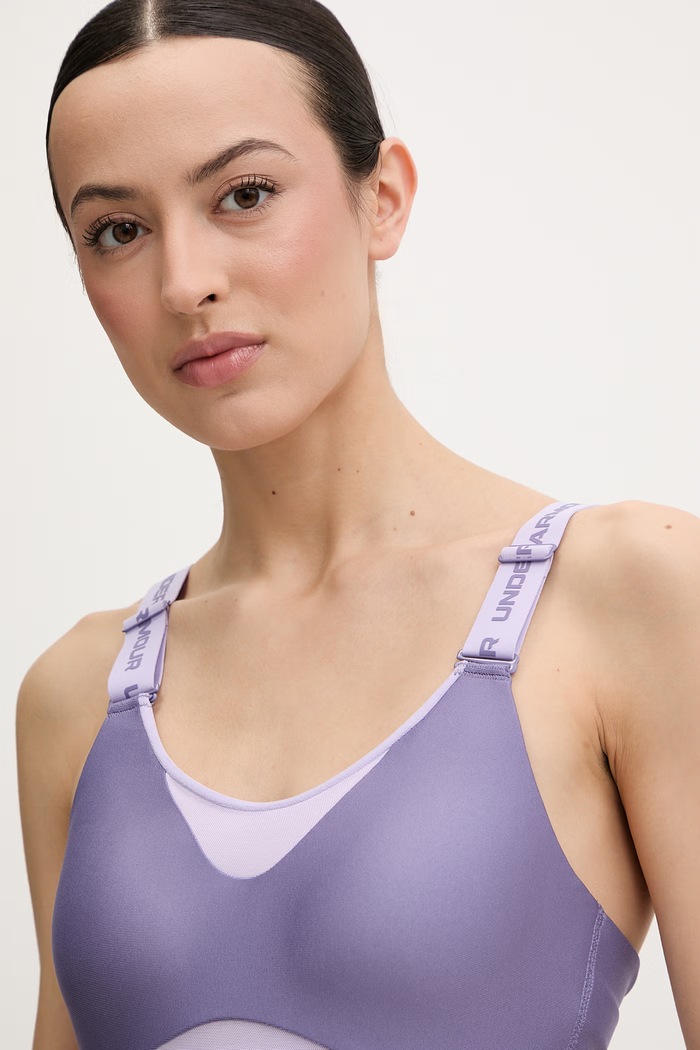 Under Armour športová podprsenka Infinity fialová 1384112