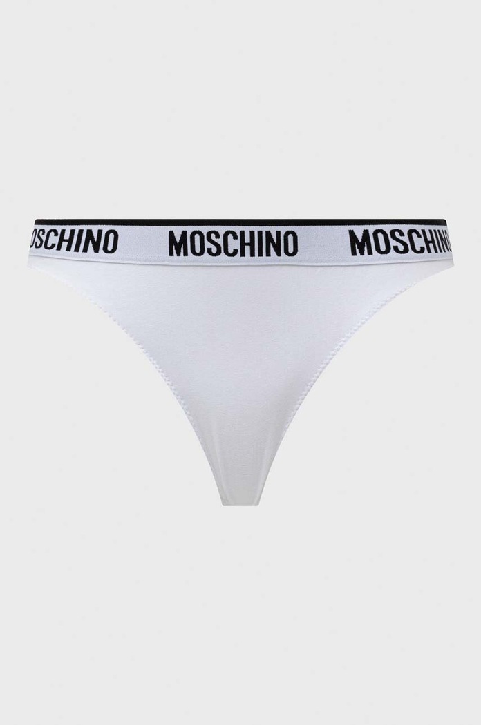 Tanga Moschino Underwear 2-pack 1307.4406 bílá SS24