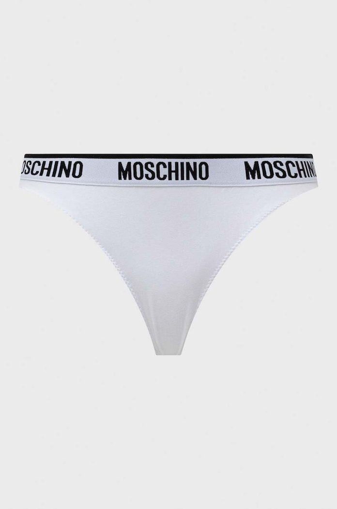 Tanga Moschino Underwear 2-pack 1307.4406 bílá SS24