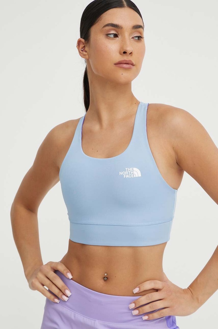 Αναστρέψιμο αθλητικό σουτιέν The North Face Flex εμπριμέ μπλε NF0A886QWI01