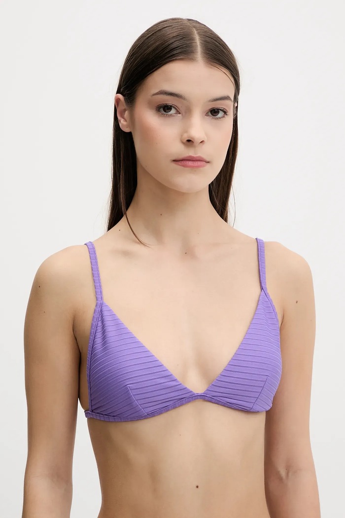 Bikini top Rip Curl χωρίς μεταλλικές μπανέλες μωβ 0AMWSW