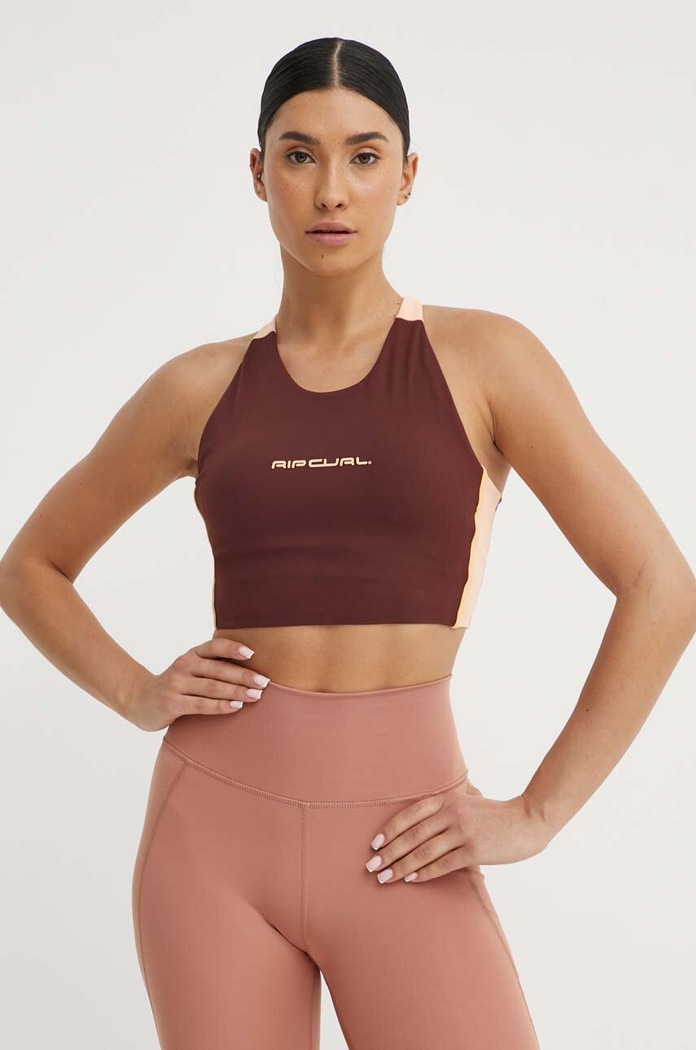 Sportovní podprsenka Rip Curl Revival burgundské 0C5WTE