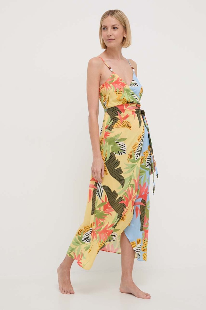 Φόρεμα παραλίας Desigual TROPICAL LEAVE πολύχρωμο 24SWMW13