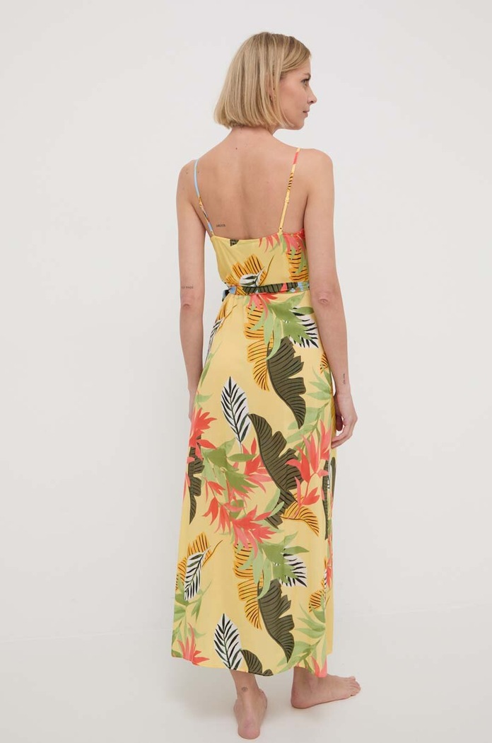 Ρούχα Φόρεμα παραλίας Desigual TROPICAL LEAVE 24SWMW13 πολύχρωμο