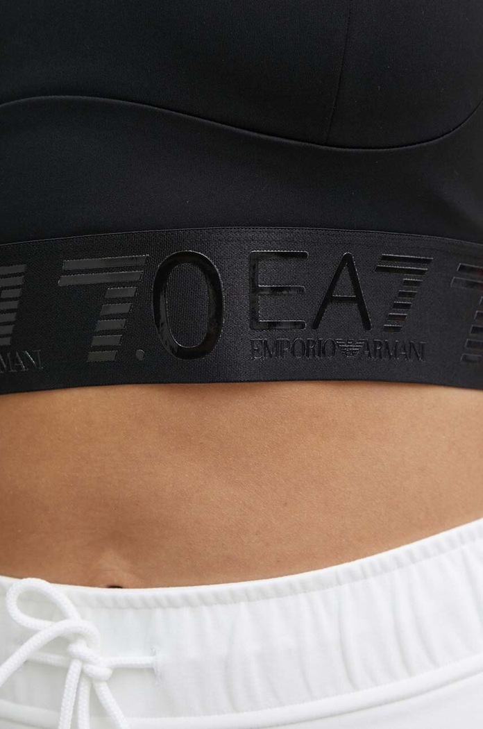 Спортен сутиен EA7 Emporio Armani черен 3DTH62.TJKLZ.1200