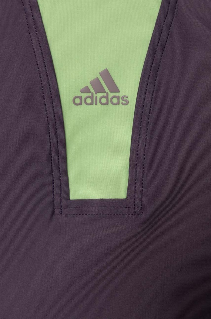 Dziewczynka adidas Performance jednoczęściowy strój kąpielowy dziecięcy IQ3951 fioletowy