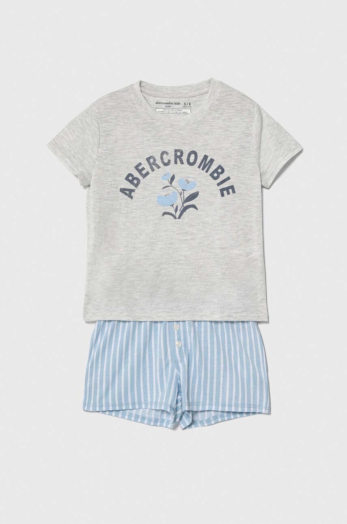 Abercrombie & Fitch pijama copii cu modele albastru KI246.4006