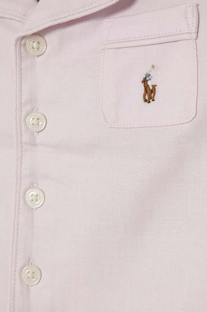 Dziewczynka Polo Ralph Lauren piżama bawełniana dziecięca 3P0145 różowy