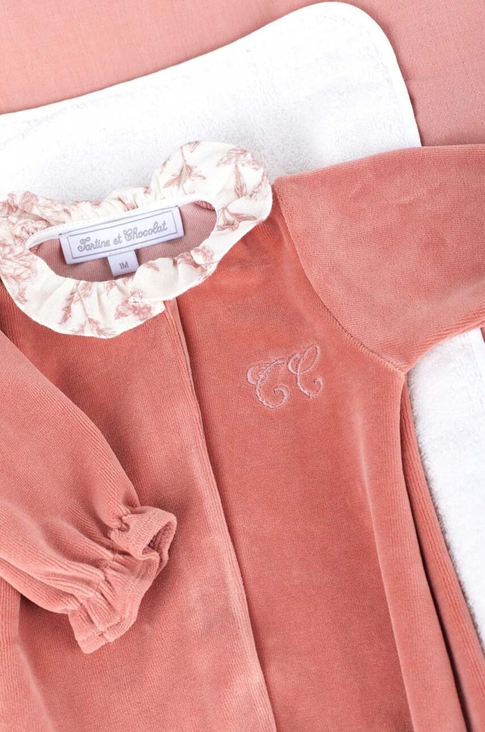 Pamučni kombinezoni za bebe Tartine et Chocolat roza TT54161.49.74