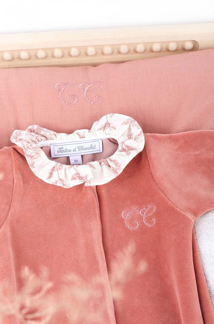 Pamučni kombinezoni za bebe Tartine et Chocolat TT54161.49.74 roza