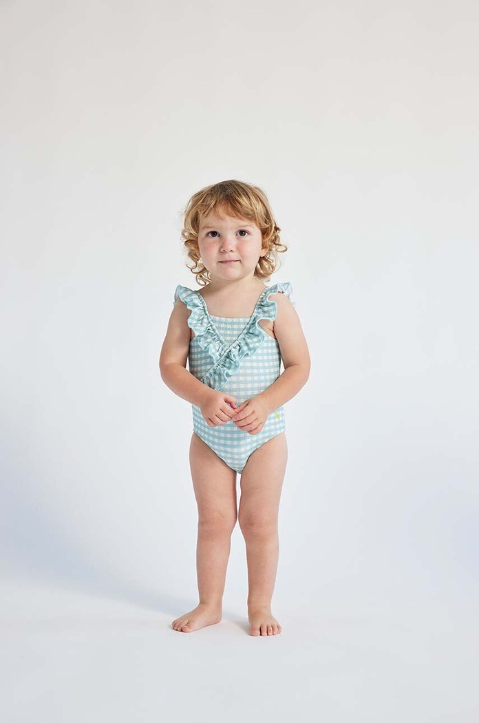Bobo Choses costum de baie dintr-o bucată pentru bebeluși moale albastru 124AB117