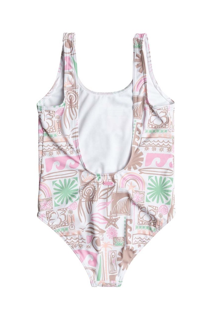 Roxy jednoczęściowy strój kąpielowy dziecięcy TOTALLY ICONIC ERGX103182 fioletowy SS24