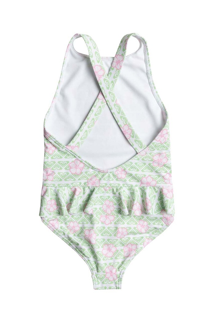 Fete Roxy costum de baie dintr-o bucată pentru copii HIBILINENE ERLX103106 verde