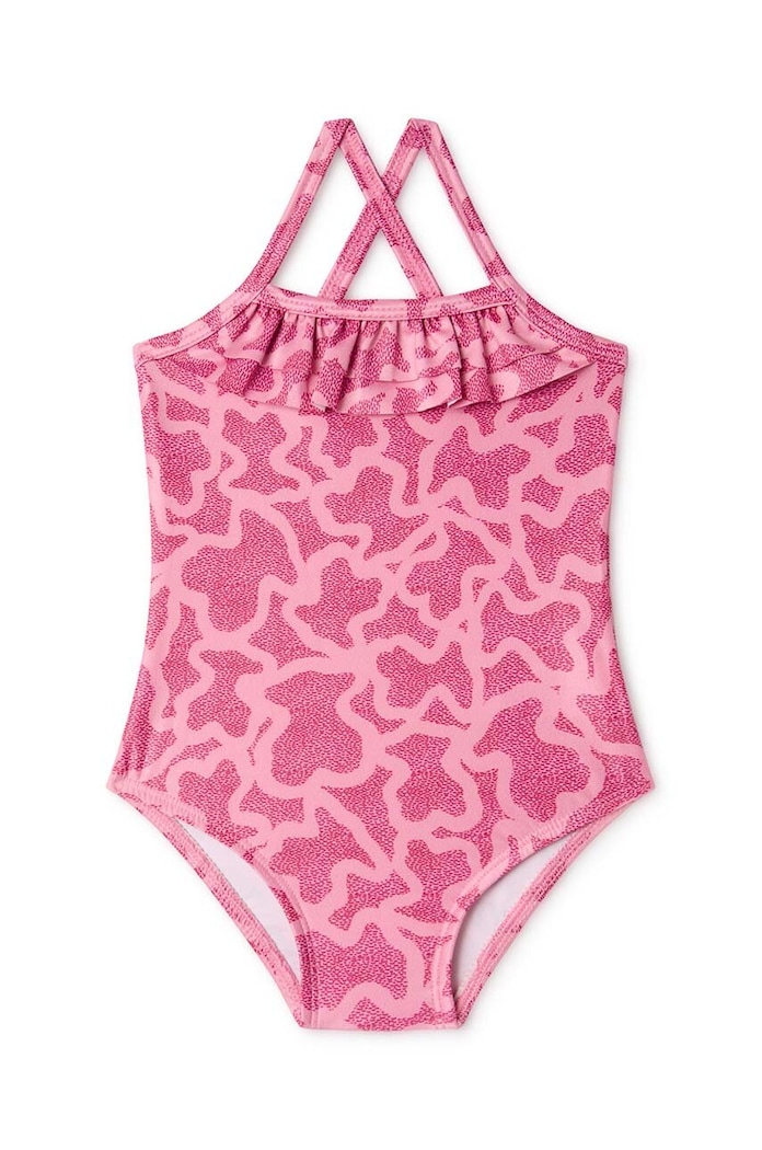 Tous costum de baie dintr-o bucată pentru copii moale roz Kaos.2011