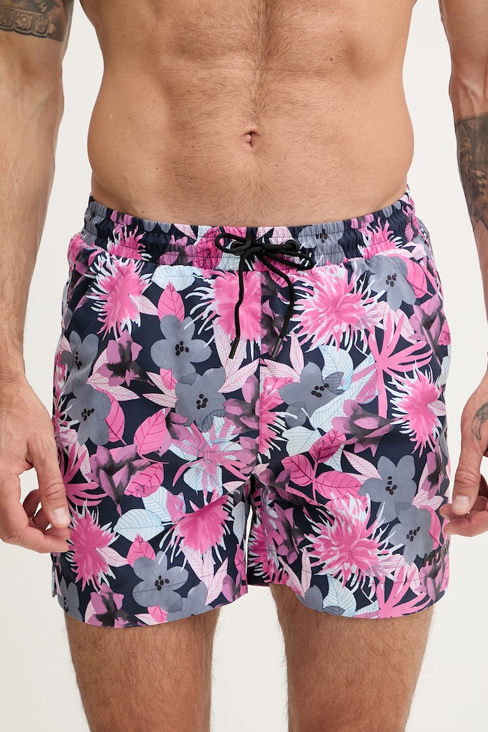 HUGO pantaloni scurți de baie bărbați CALALA 50510061 roz SS26