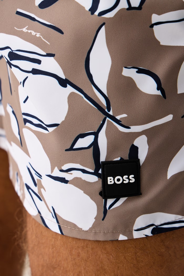 Plavecké šortky pánske Piranha BOSS 50508844 béžová