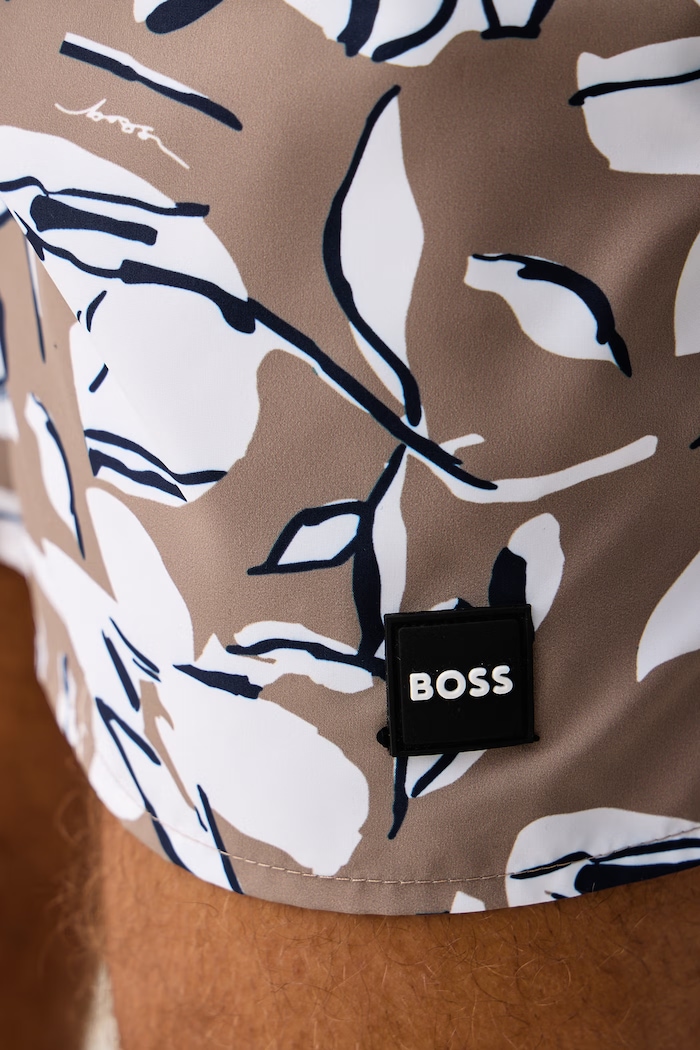 Plavecké šortky pánske Piranha BOSS 50508844 béžová