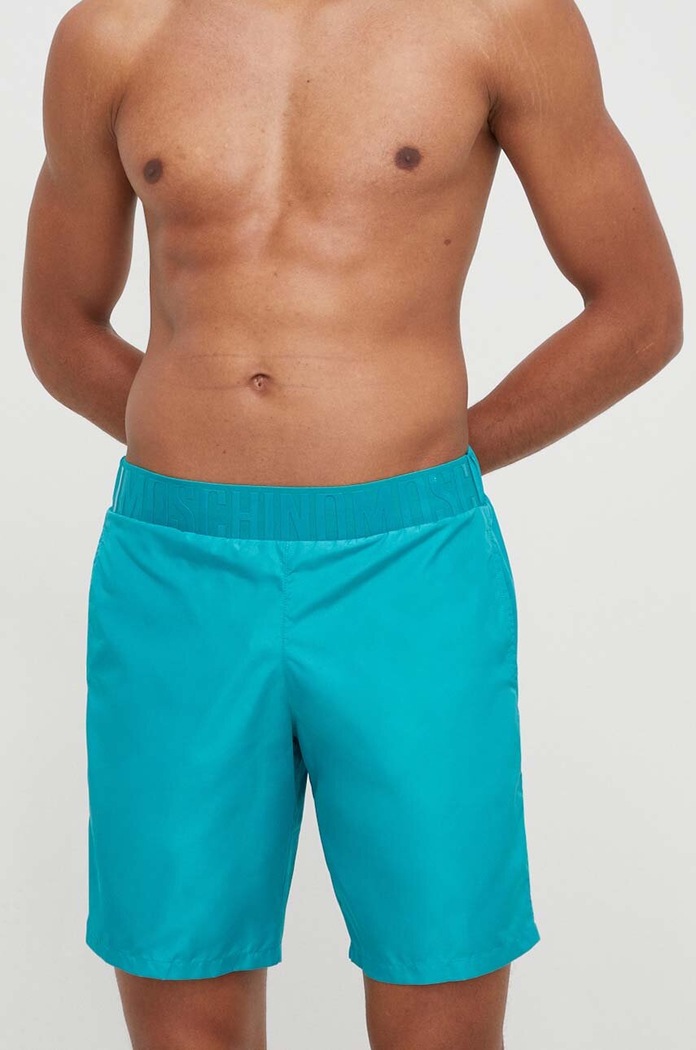 Moschino Underwear szorty kąpielowe turkusowy 4248.9301