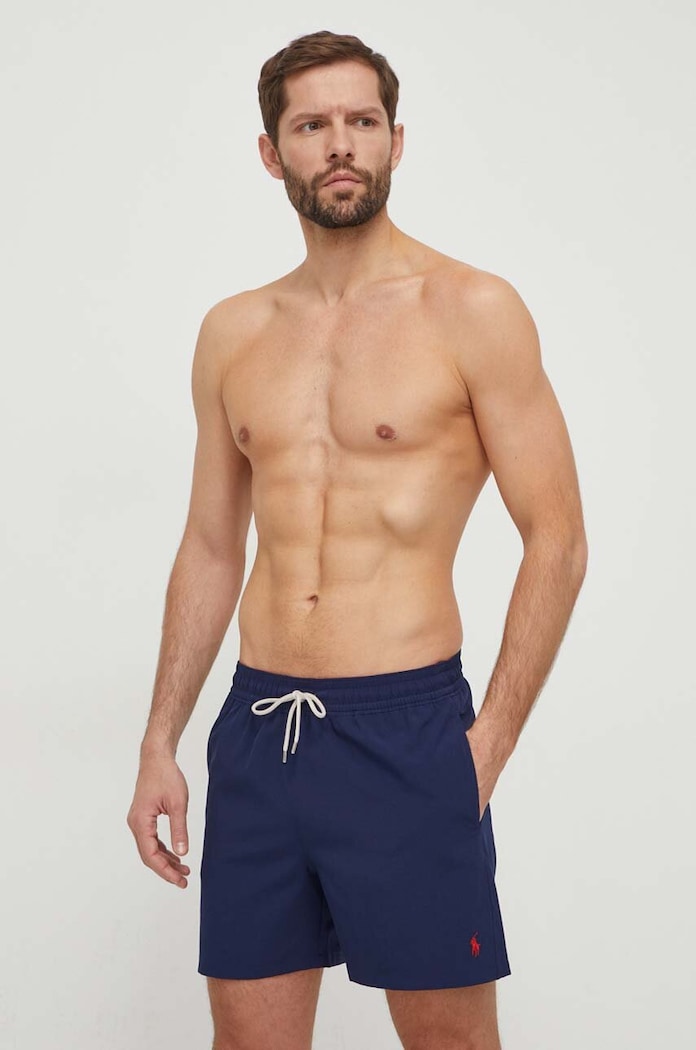 Plavkové šortky Polo Ralph Lauren tmavomodrá 710907255