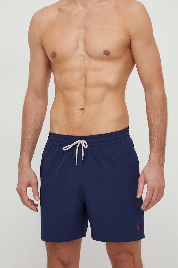 Plavkové šortky Polo Ralph Lauren 710907255 tmavomodrá SS26