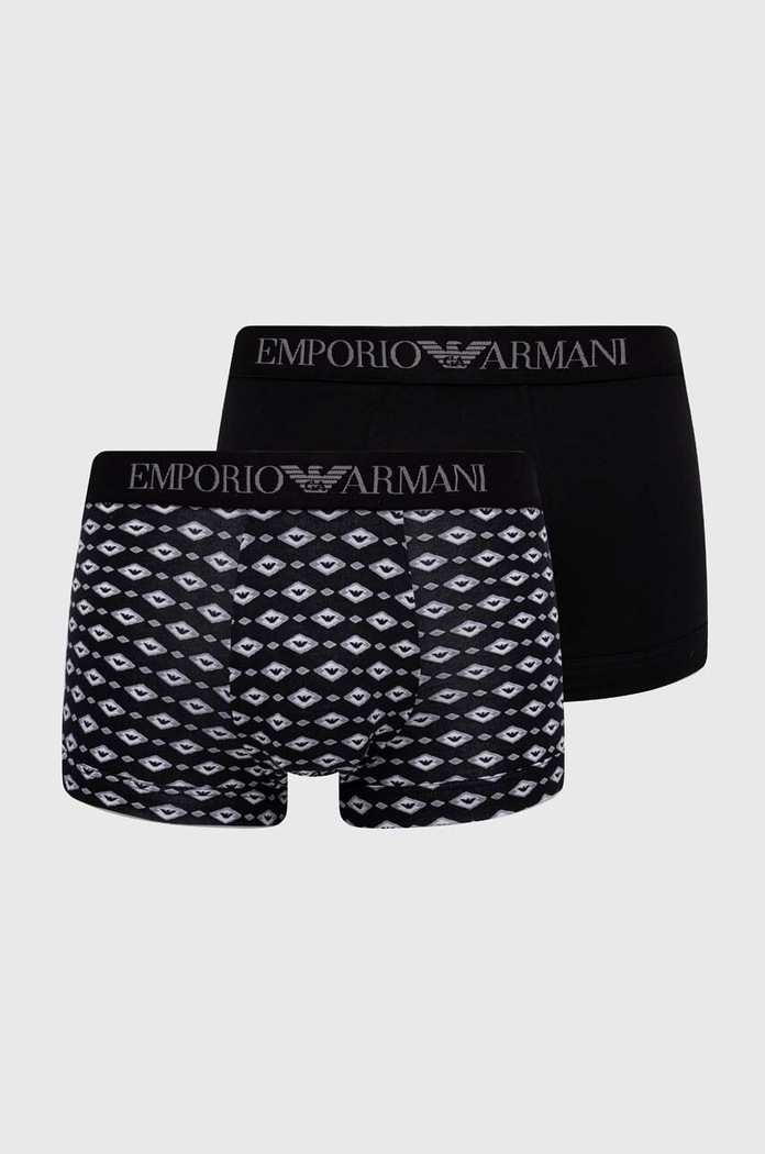 Emporio Armani Underwear bokserki 2-pack dzianina czarny 111210.4R504