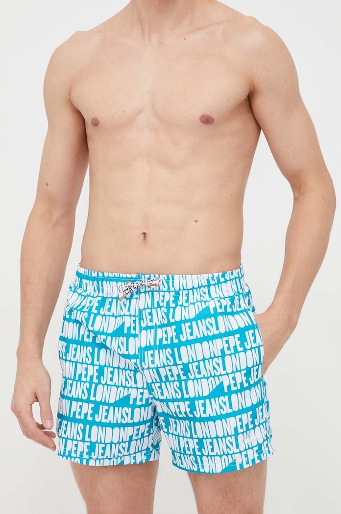 Pepe Jeans szorty kąpielowe AO LOGO SWIMSHORT PMB10384 niebieski SS24