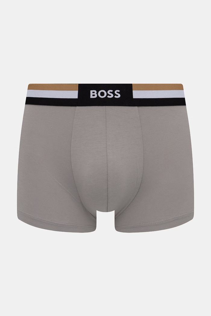 BOSS bokserki męskie z bawełną Trunk 3P Motion 3-pack 50516542 zielony SS26