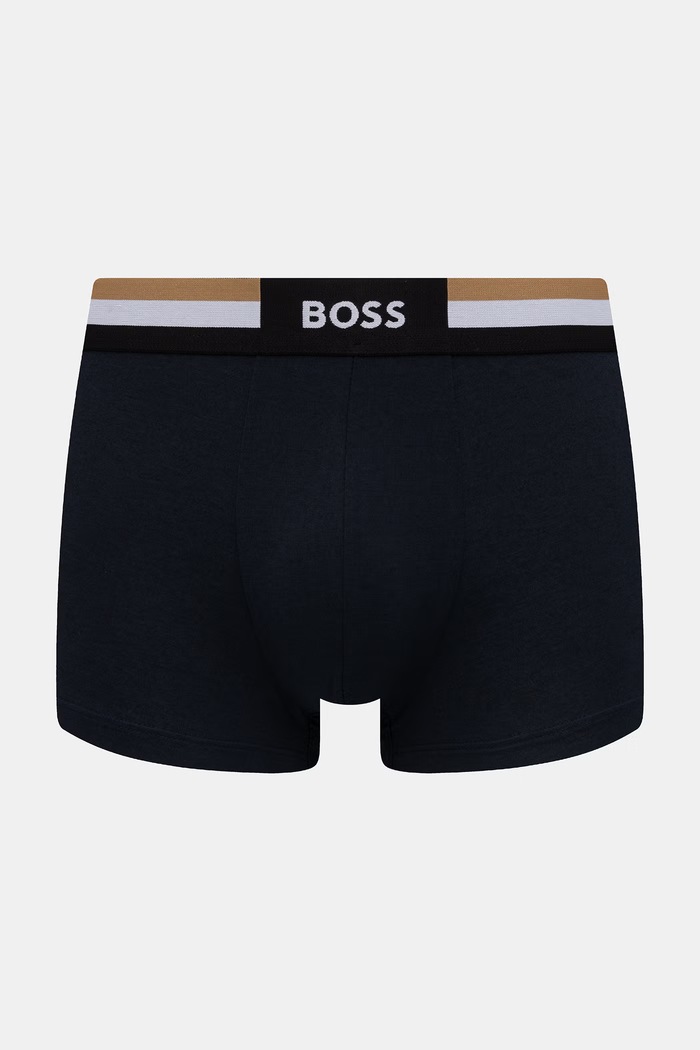 BOSS bokserki męskie z bawełną Trunk 3P Motion 3-pack zielony 50516542