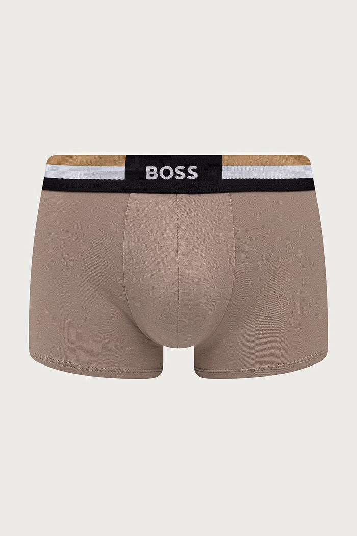 BOSS Boxeri pentru bărbați cu bumbac Trunk 3P Motion pachet de 3 50516542 negru SS26