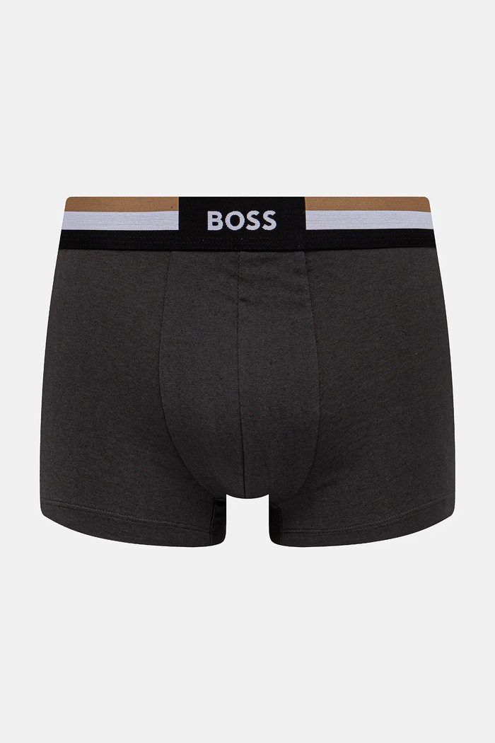 BOSS boxeri pentru bărbați cu bumbac Trunk 3P Motion pachet de 3 50516542 negru SS26