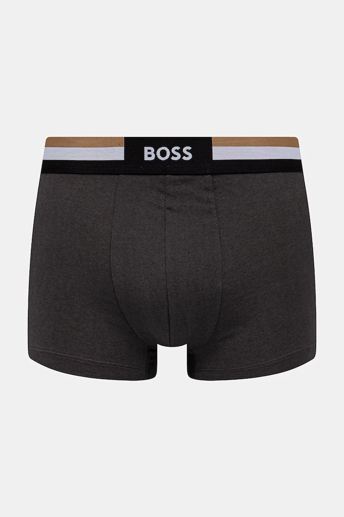 BOSS boxeri pentru bărbați cu bumbac Trunk 3P Motion pachet de 3 50516542 negru SS26