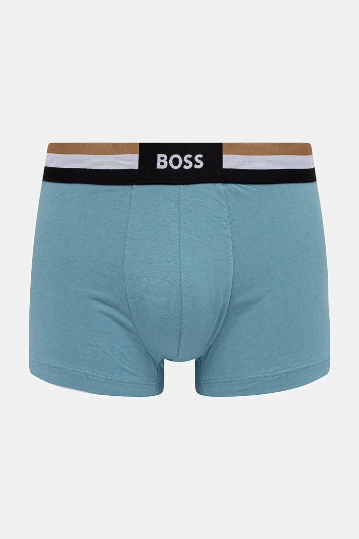 Îmbrăcăminte BOSS boxeri pentru bărbați cu bumbac Trunk 3P Motion pachet de 3 50516542 negru