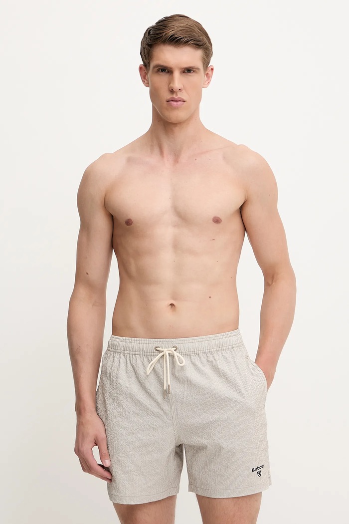 Barbour kratke kupaće hlače muške Essentials MSW0079 bež SS26