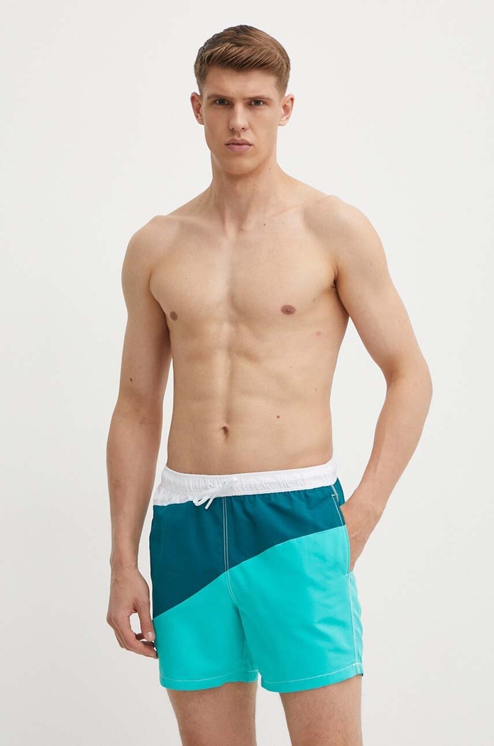 United Colors of Benetton szorty kąpielowe Planet friendly turkusowy 5JD06X00Q