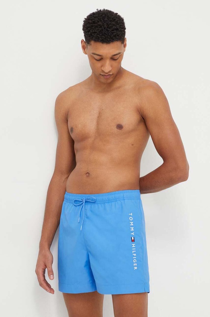 Plavkové šortky Tommy Hilfiger UM0UM03258 modrá SS25