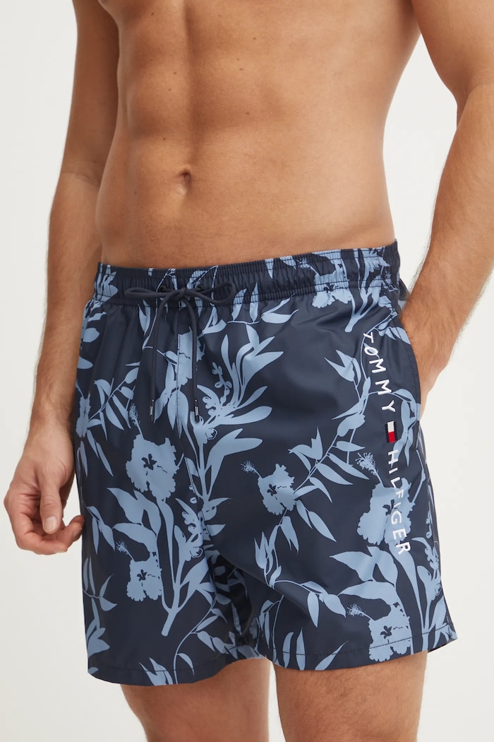 Tommy Hilfiger szorty kąpielowe aplikacja niebieski UM0UM03266
