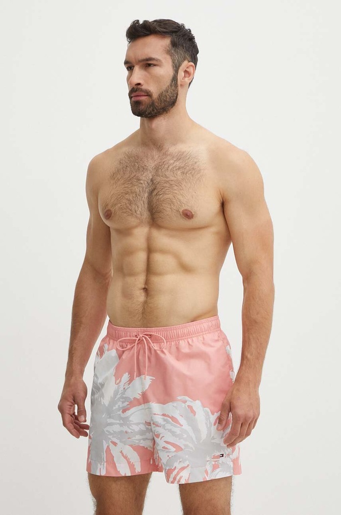 Plavkové šortky Tommy Hilfiger UM0UM03298 růžová SS24