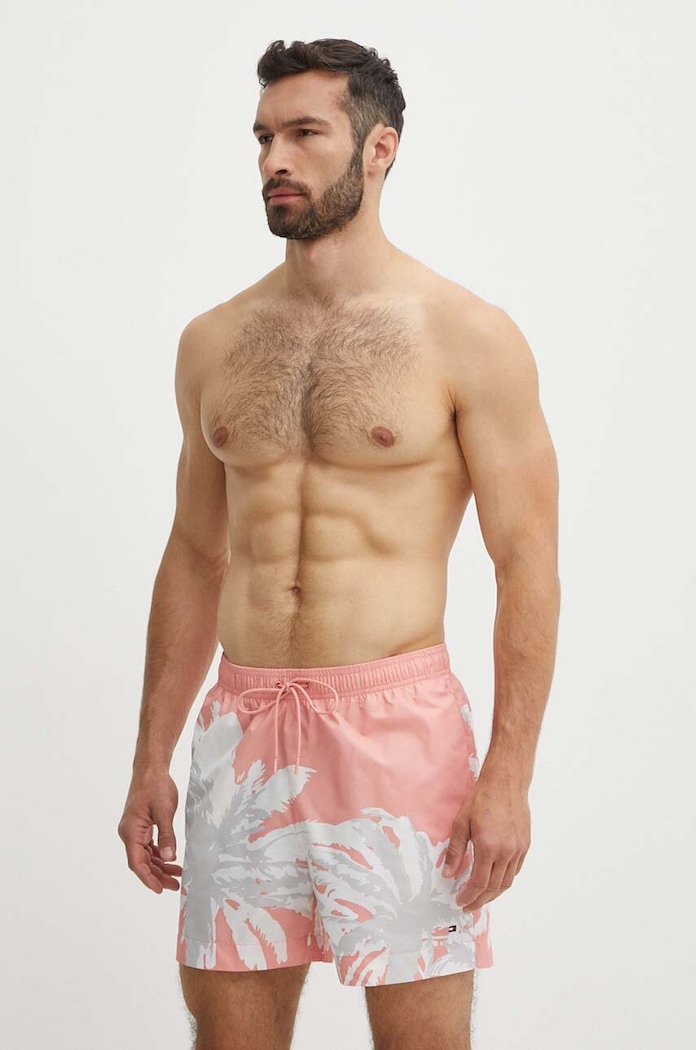 Plavkové šortky Tommy Hilfiger UM0UM03298 růžová SS24