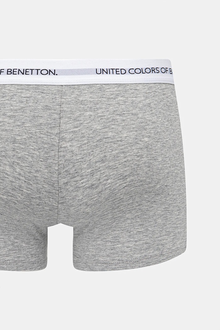 United Colors of Benetton bokserki męskie bawełniane z elastanem 3OP82X00O szary SS26