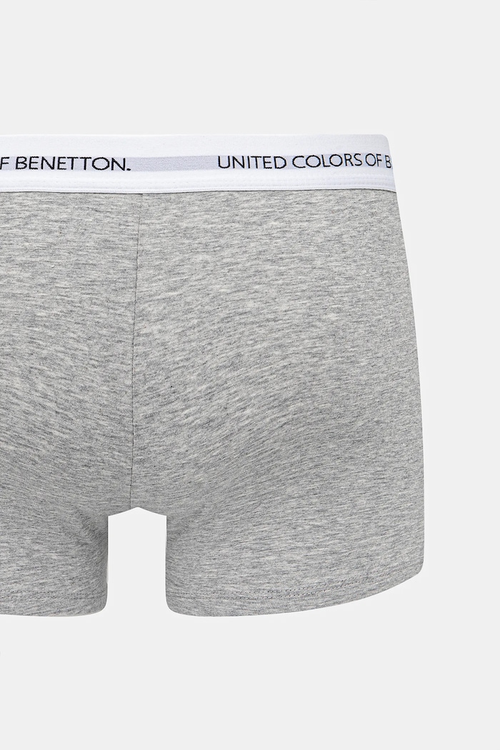 United Colors of Benetton bokserki męskie bawełniane z elastanem 3OP82X00O szary SS26