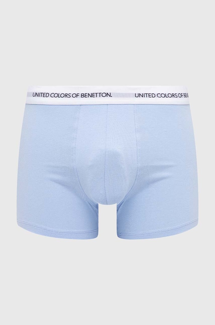 United Colors of Benetton Μποξεράκι ανδρικό βαμβακερό με ελαστάν εφαρμοστό σορτς μπόξερ μπλε 3OP82X00O
