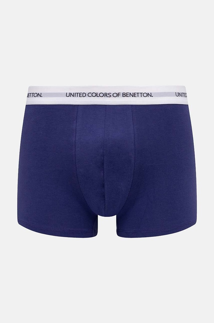 United Colors of Benetton Μποξεράκι ανδρικό βαμβακερό με ελαστάν εφαρμοστό σορτς μπόξερ σκούρο μπλε 3OP82X00O