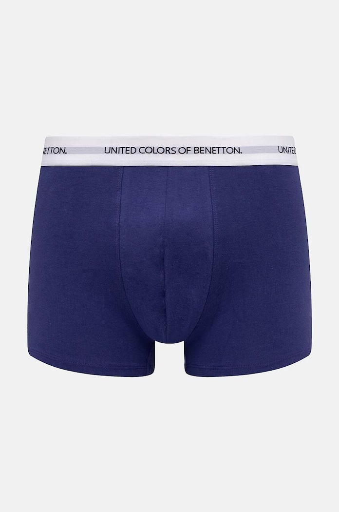 United Colors of Benetton Μποξεράκι ανδρικό βαμβακερό με ελαστάν εφαρμοστό σορτς μπόξερ σκούρο μπλε 3OP82X00O